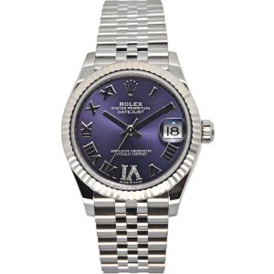Rolex Datejust 31 31mm 278274-0026 Aubergine Dial with VI Diamonds