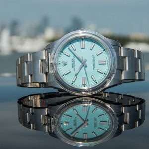 Rolex 2022 Oyster Perpetual 41mm Discontinued Tiffany dial 124300