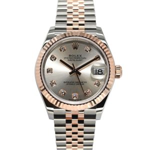 Rolex Datejust 31 31mm 278271-0016 Silver Dial with Diamonds