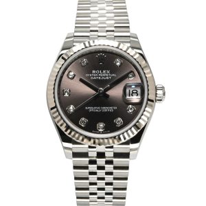 Rolex Datejust 31 31mm 278274-0008 Dark Grey Dial with Diamonds