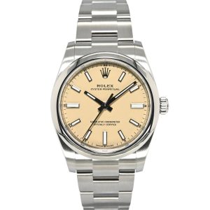 Rolex Oyster Perpetual 34 34mm 124200-0007 Beige Dial
