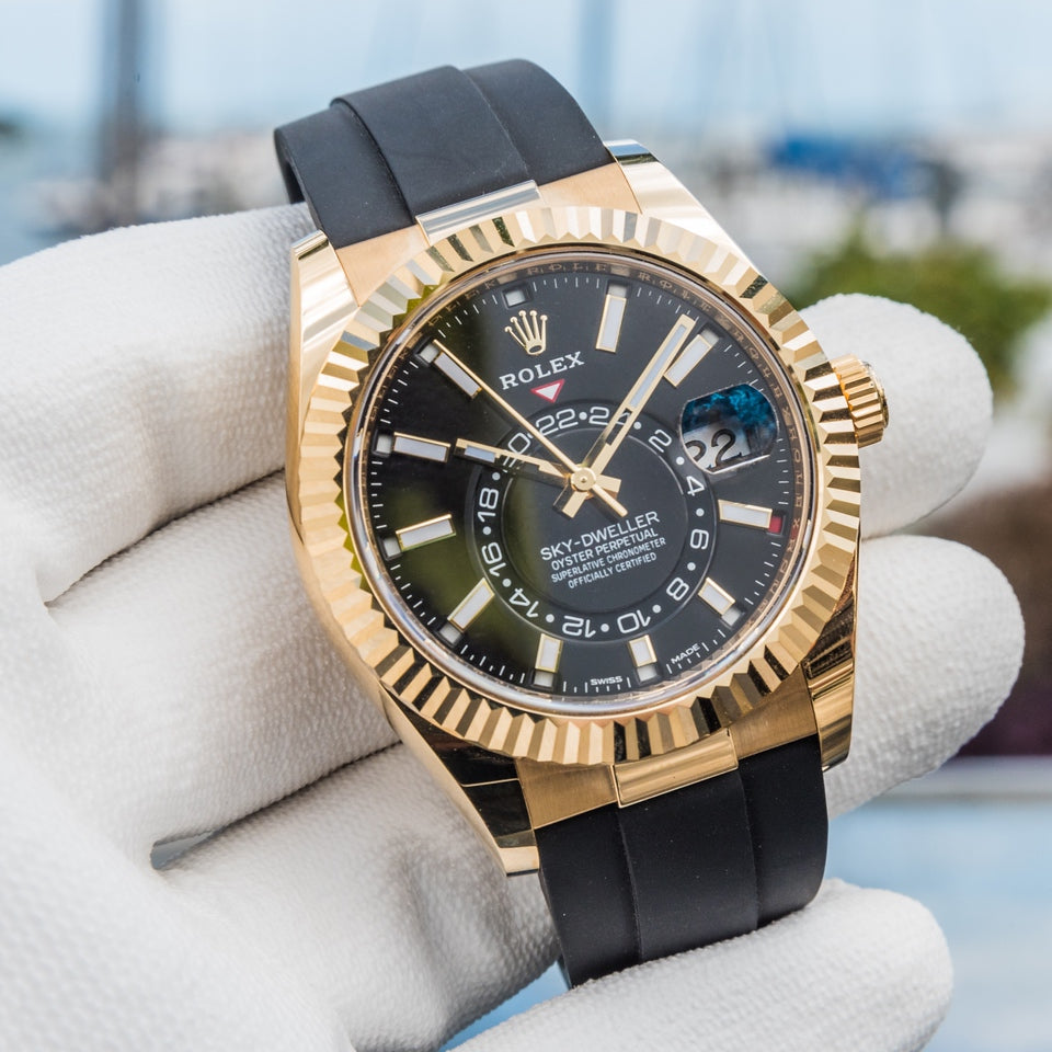 Rolex 2022 Sky-Dweller on Oysterflex Black Dial - Image 2