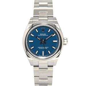 Rolex Oyster Perpetual 28 28mm 276200-0011 Med Blue Dial