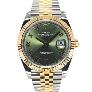 Rolex Datejust 41 41mm 126333-0024 Olive Green Roman Dial