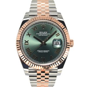 Rolex Datejust 41mm 126331-0022 Mint Green Roman Dial