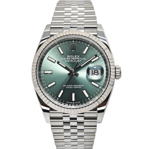Rolex Datejust 36 36mm 126234-0051 Mint Green Index Dial