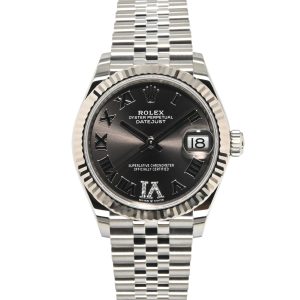 Rolex Datejust 31 31mm 278274-0028 Dark Grey Dial with VI Diamonds