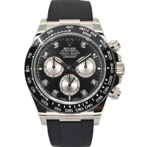 Rolex Cosmograph Daytona 40mm 126519LN-0004 Bright Black & Steel Dial with Diamonds Dial