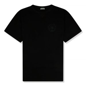 Dior CD Étoile Embroidered Oversized Black T Shirt