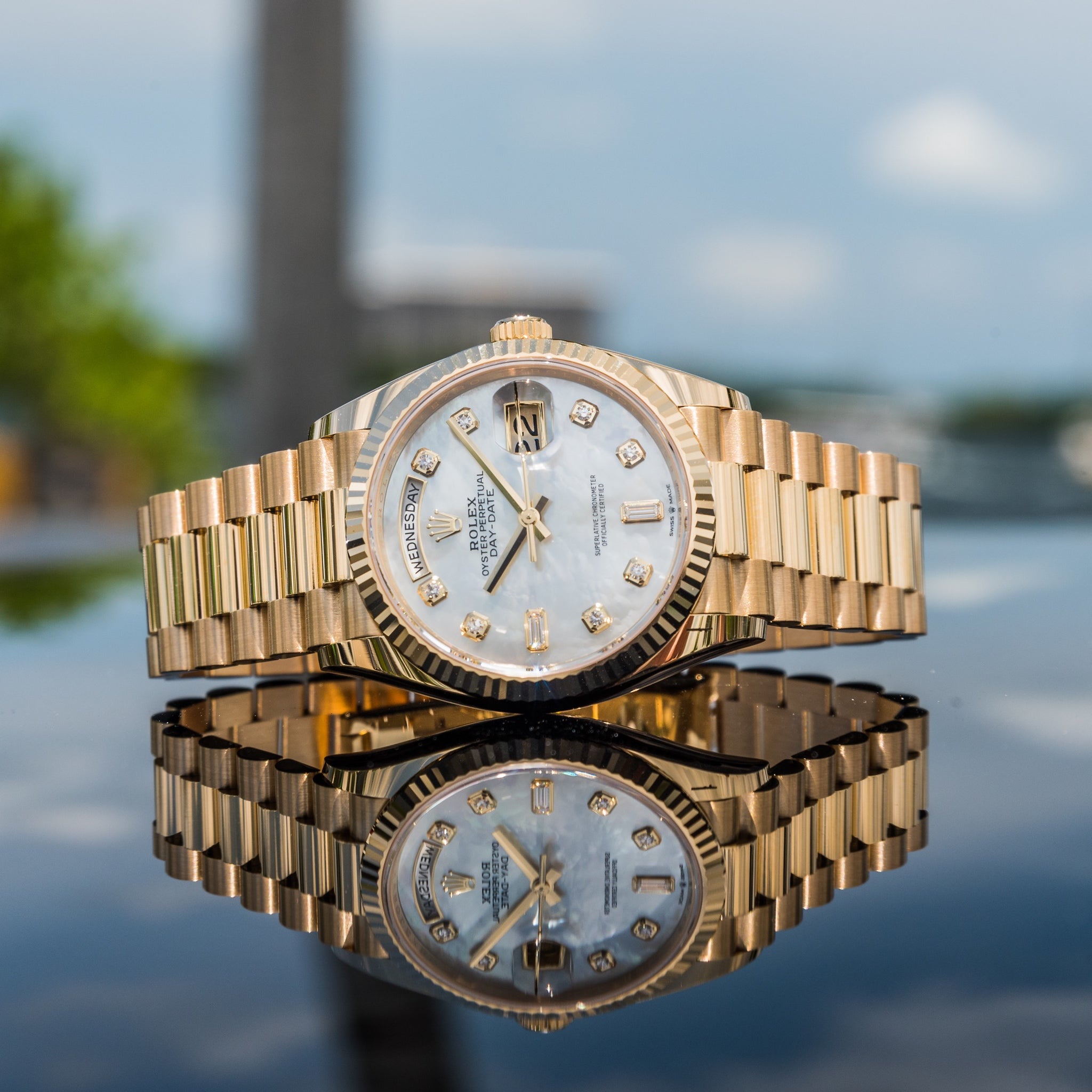 Rolex 2025 Day-Date 36mm Mother of Pearl 128238 - Image 2