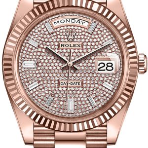 Rolex 2023 Day-Date 40mm 228235 Pave Dial
