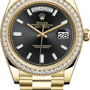 Rolex Unworn 2024 Day-Date 40mm 228348rbr Black Dial