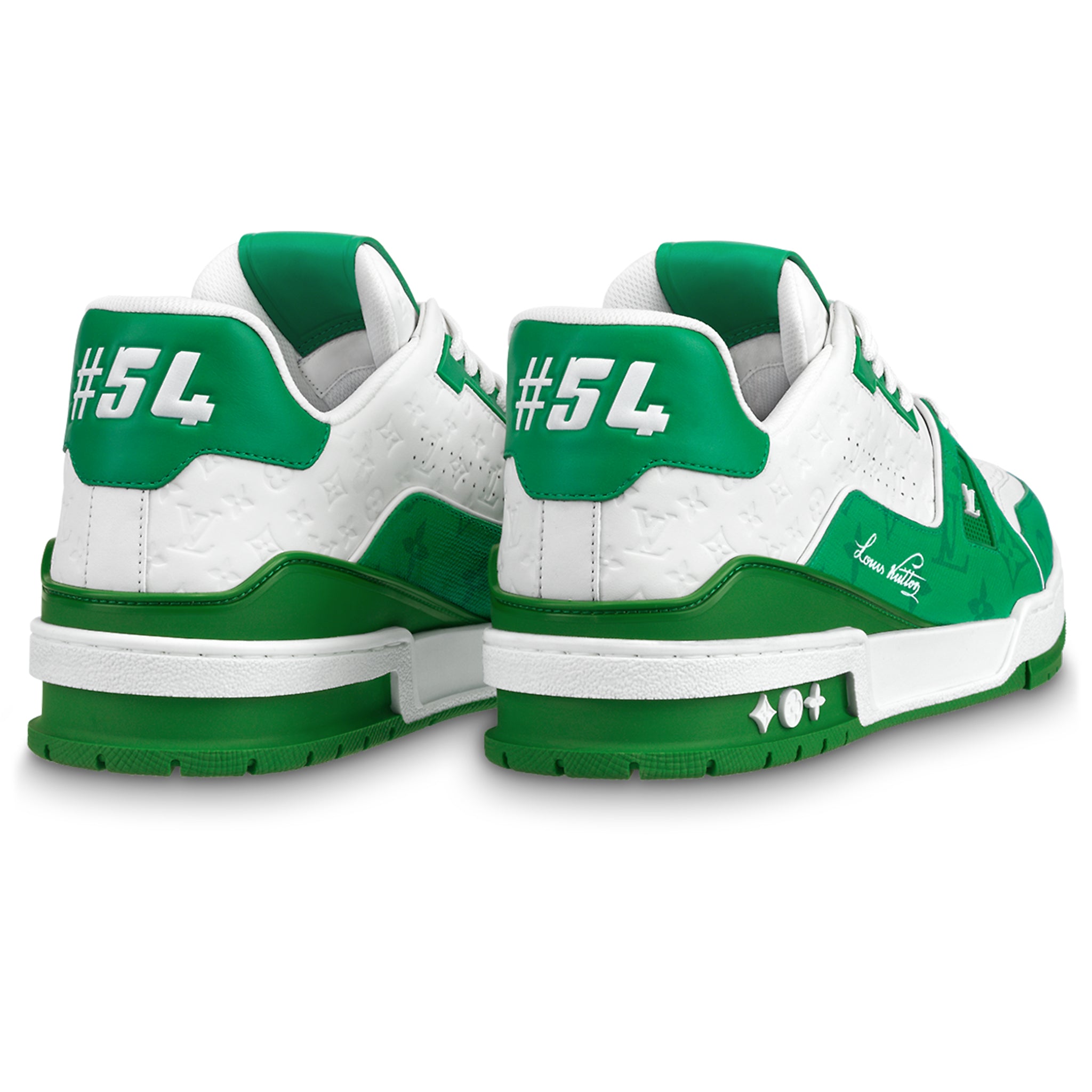Louis Vuitton LV Trainer '54' White Green Sneaker - Image 2