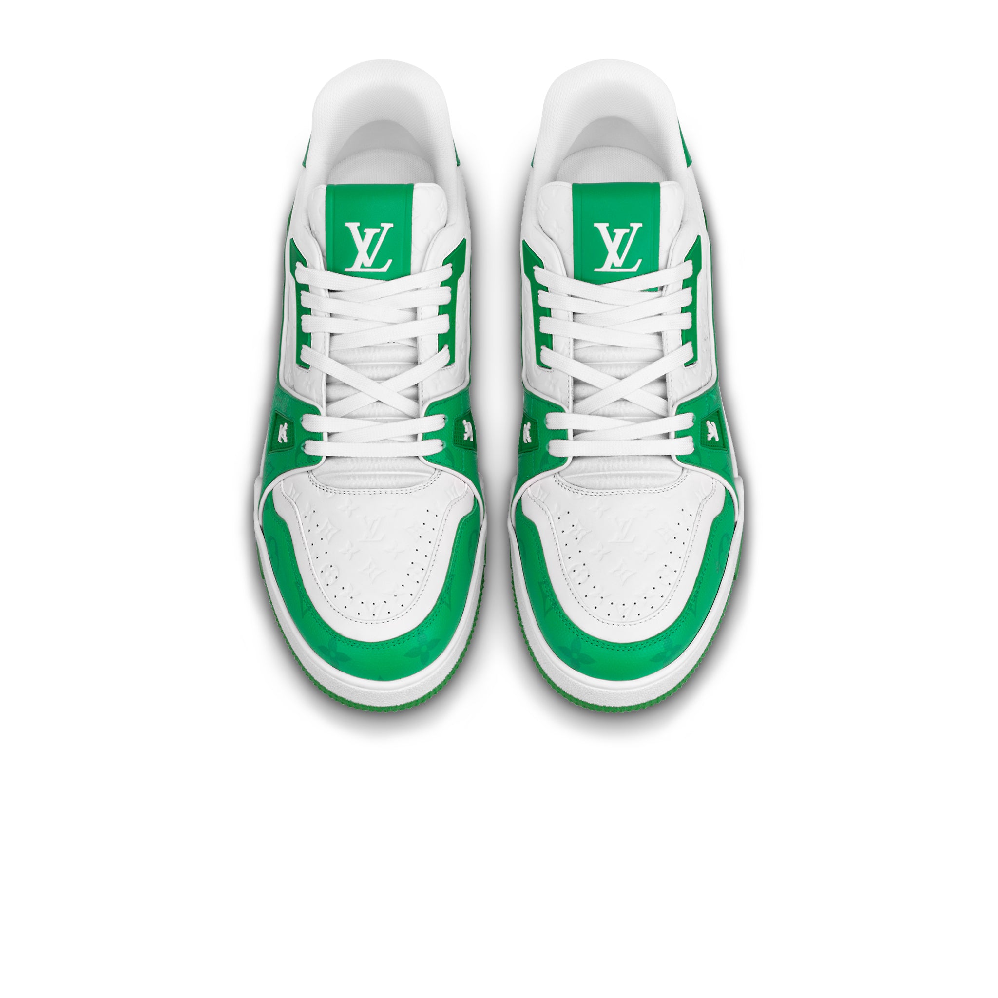 Louis Vuitton LV Trainer '54' White Green Sneaker - Image 3