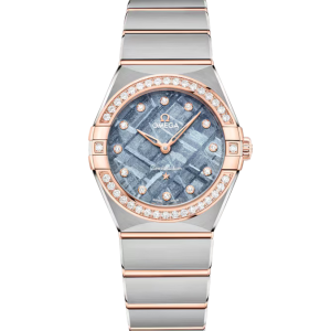 OMEGA Constellation, 28mm with Blue Meteorite Dial