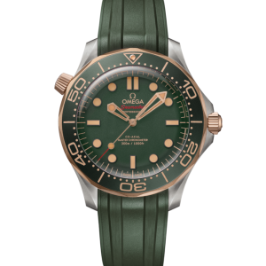 OMEGA Seamaster Diver 300m, 42mm with Green Rubber Strap