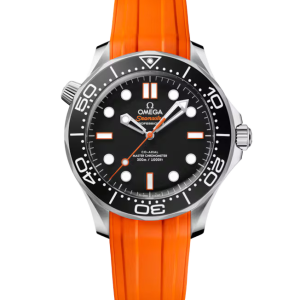 OMEGA Seamaster Diver 300m, 42mm with Orange Rubber Strap