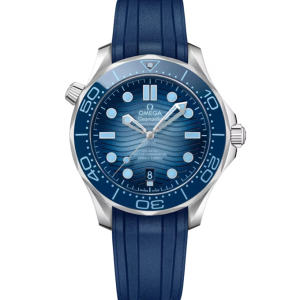 OMEGA Seamaster Diver 300m, 42mm with Blue Rubber Strap