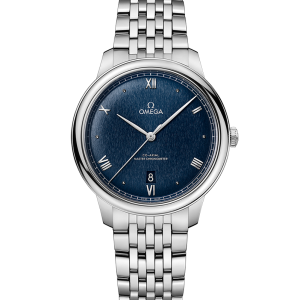 OMEGA De Ville Prestige Co-Axial Master Chronometer, 40mm with Matte Blue Dial