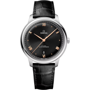 OMEGA De Ville Prestige, 40mm with Black Leather Strap