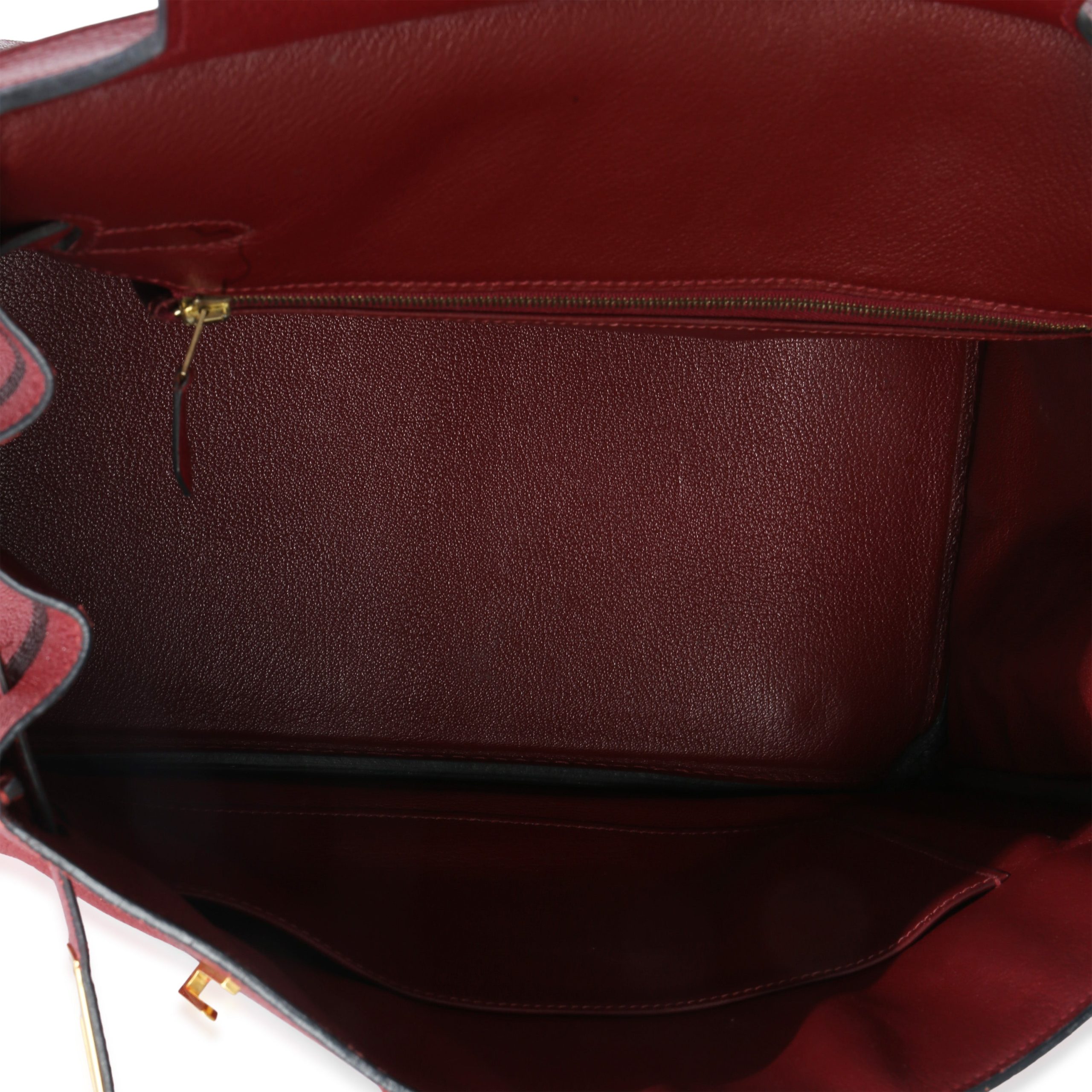 Rouge Grenat Chevre de Coromandel Birkin 35 GHW - 图片 9