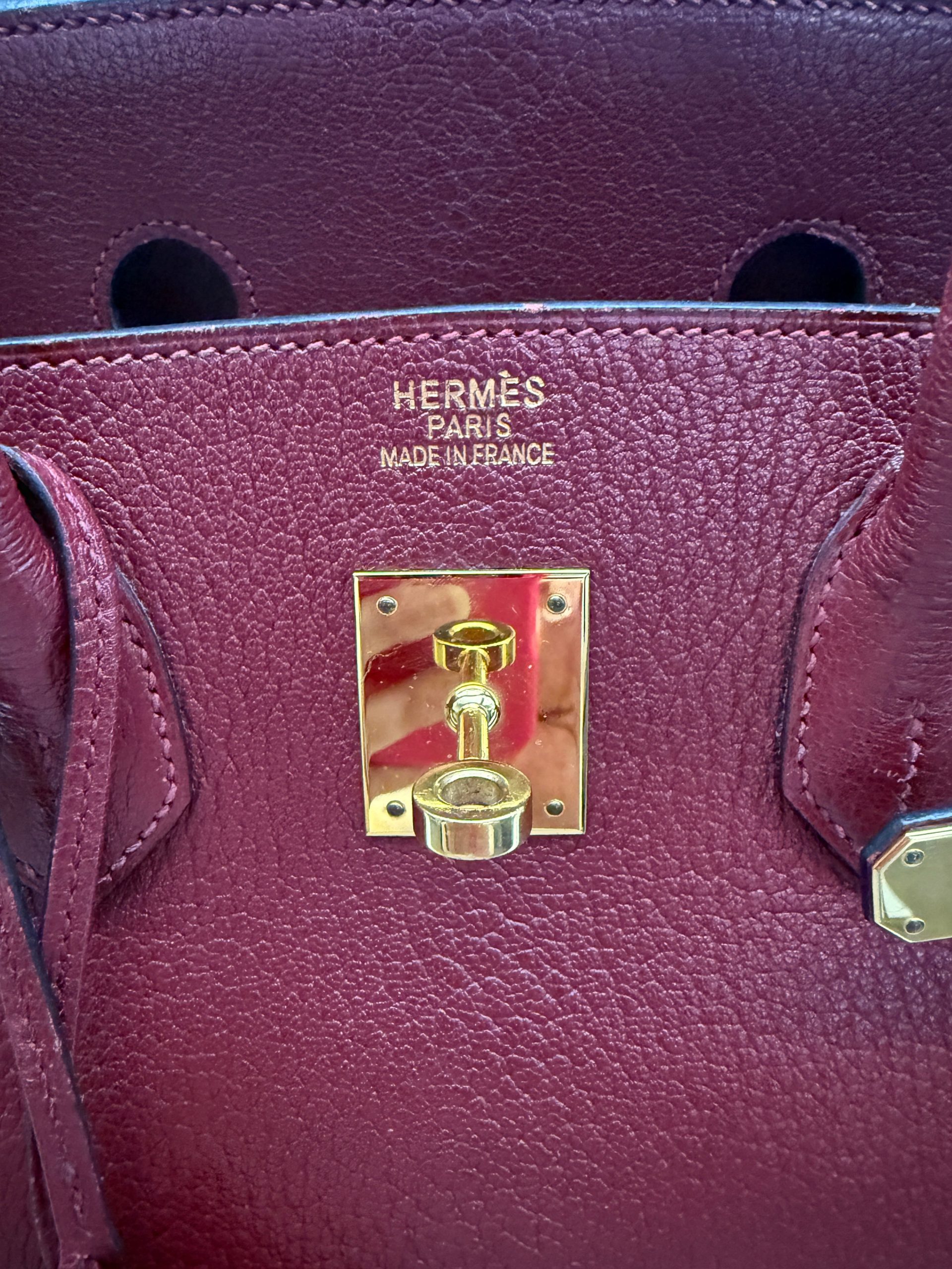Rouge Grenat Chevre de Coromandel Birkin 35 GHW - 图片 10