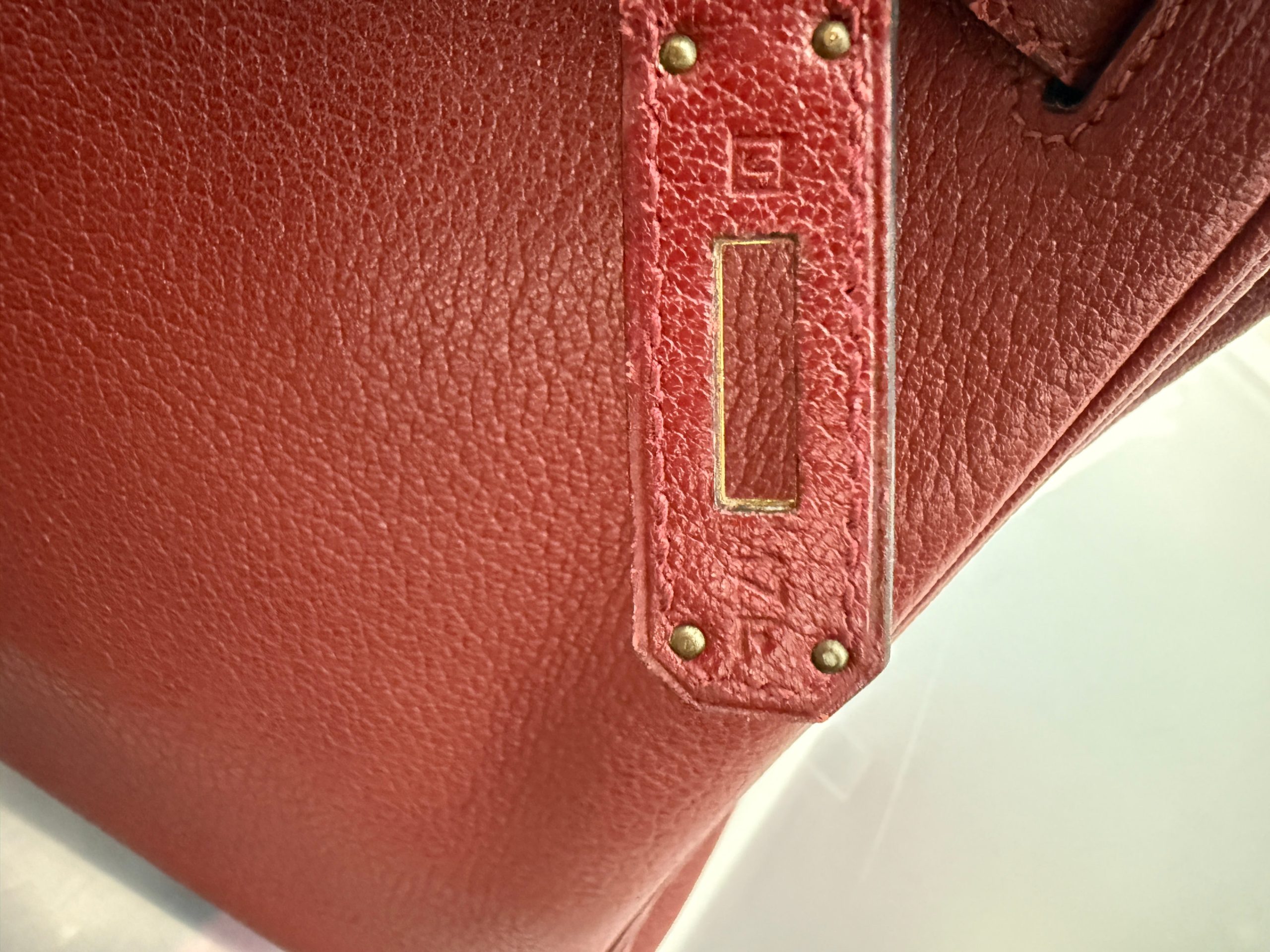 Rouge Grenat Chevre de Coromandel Birkin 35 GHW - 图片 11