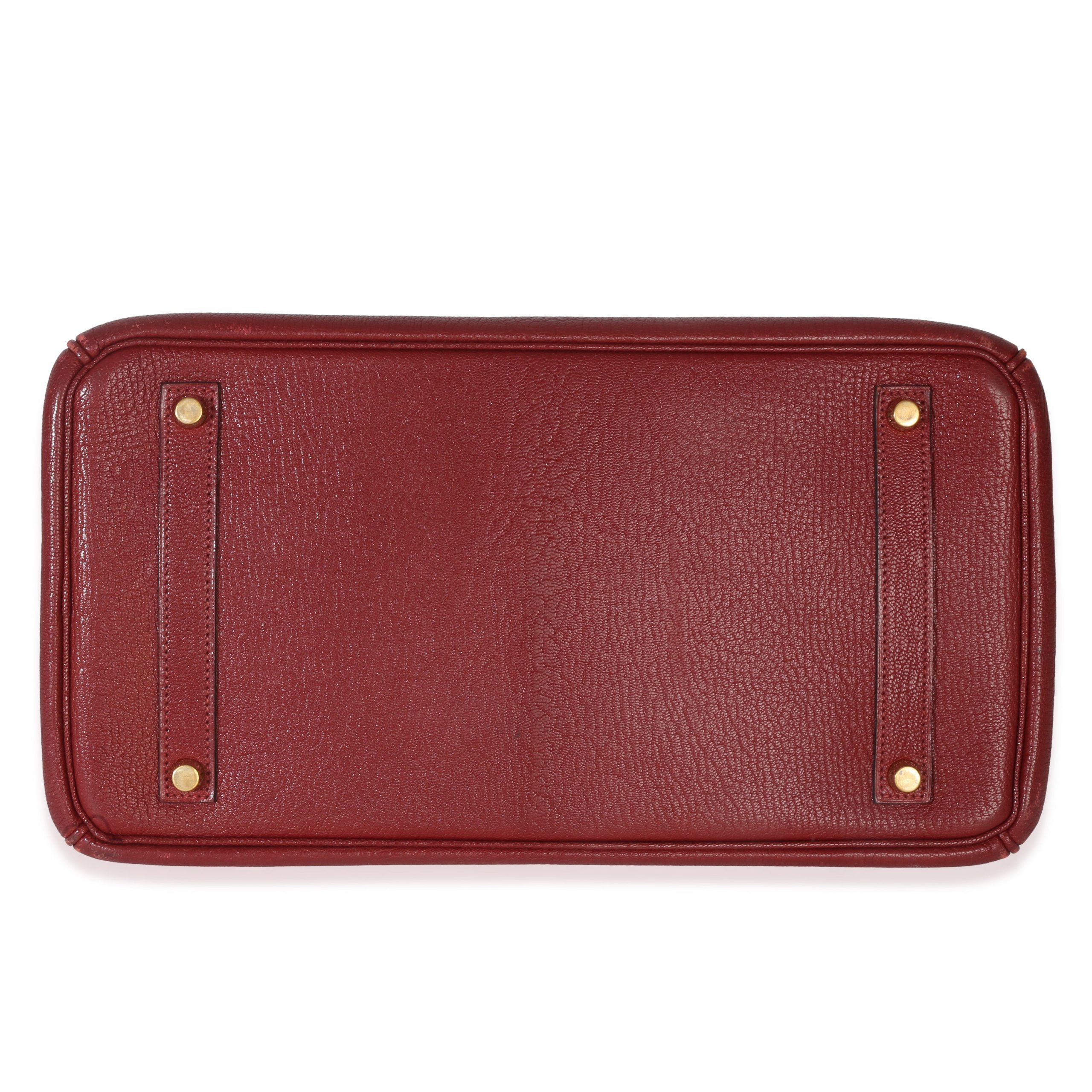Rouge Grenat Chevre de Coromandel Birkin 35 GHW - 图片 5