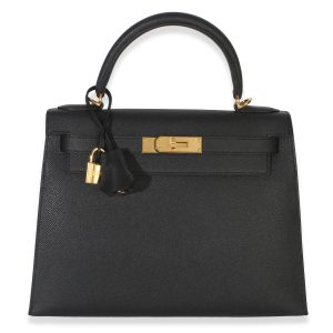 Black Epsom Sellier Kelly 28 GHW