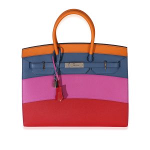 Abricot Agate Magnolia Rouge Casaque Epsom Sunset Sellier Birkin 35 PHW