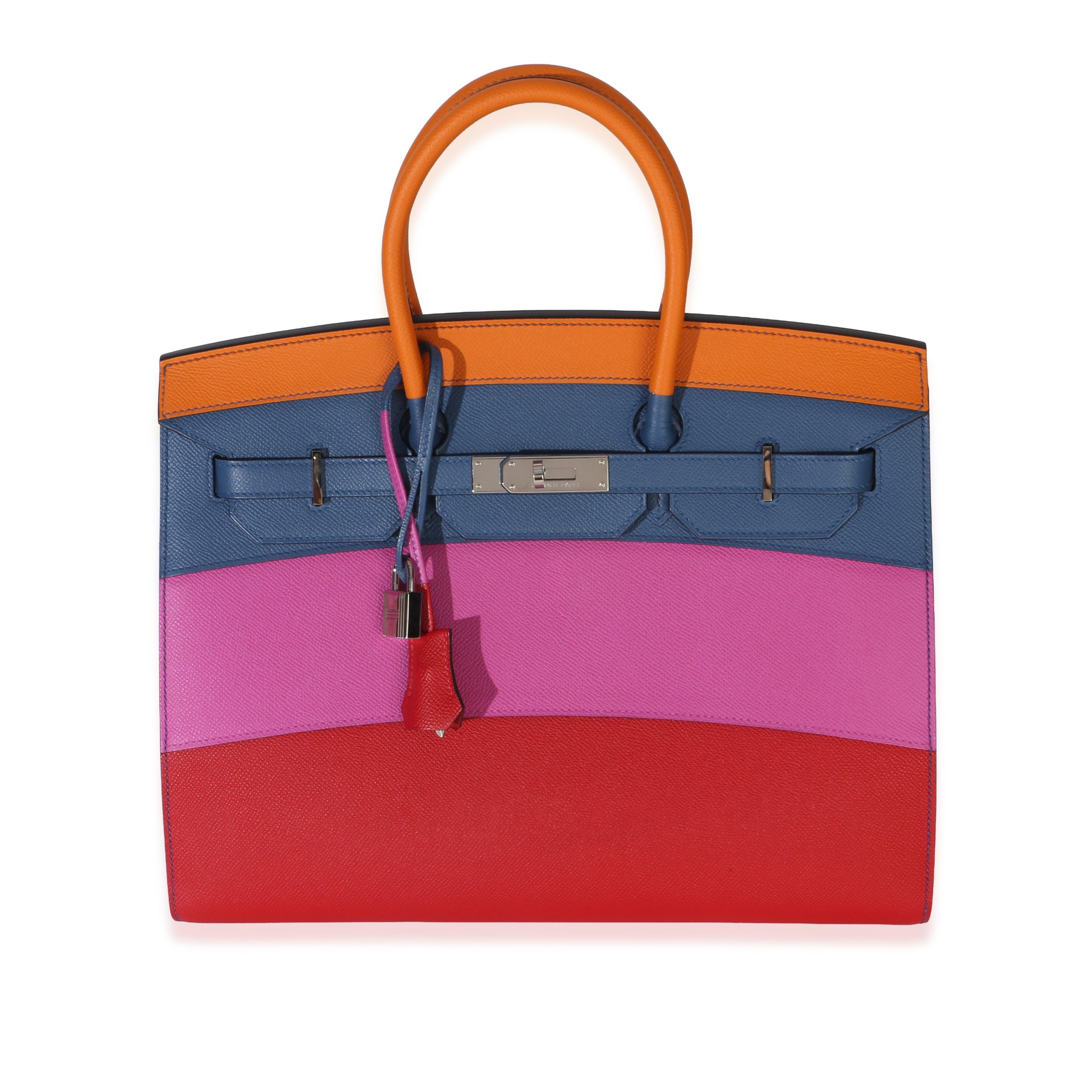 Abricot Agate Magnolia Rouge Casaque Epsom Sunset Sellier Birkin 35 PHW