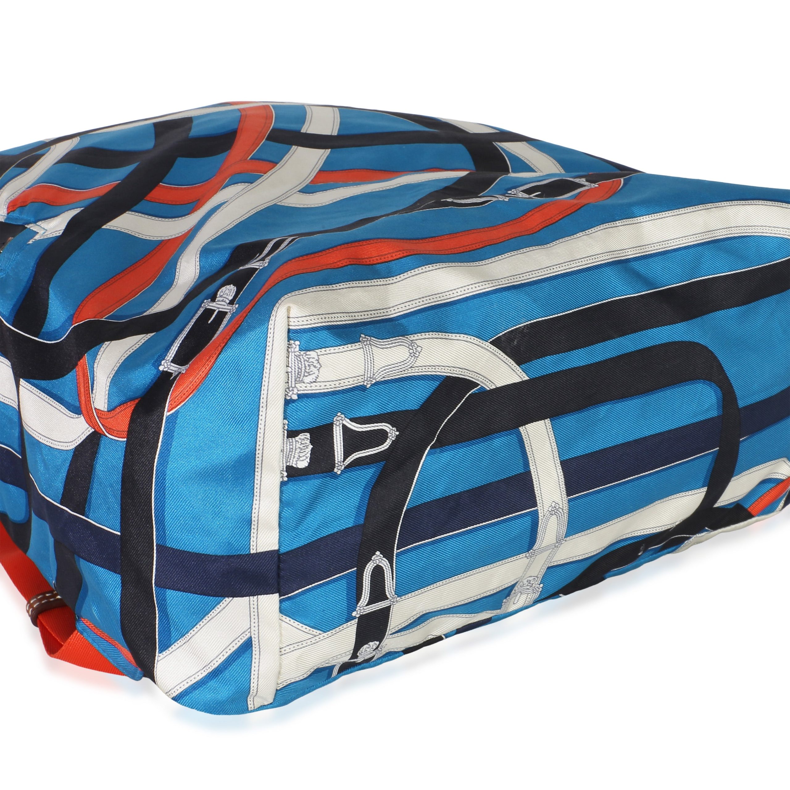 Bleu Zanibar Multicolor Cavalcadour Airsilk Backpack - 图片 6