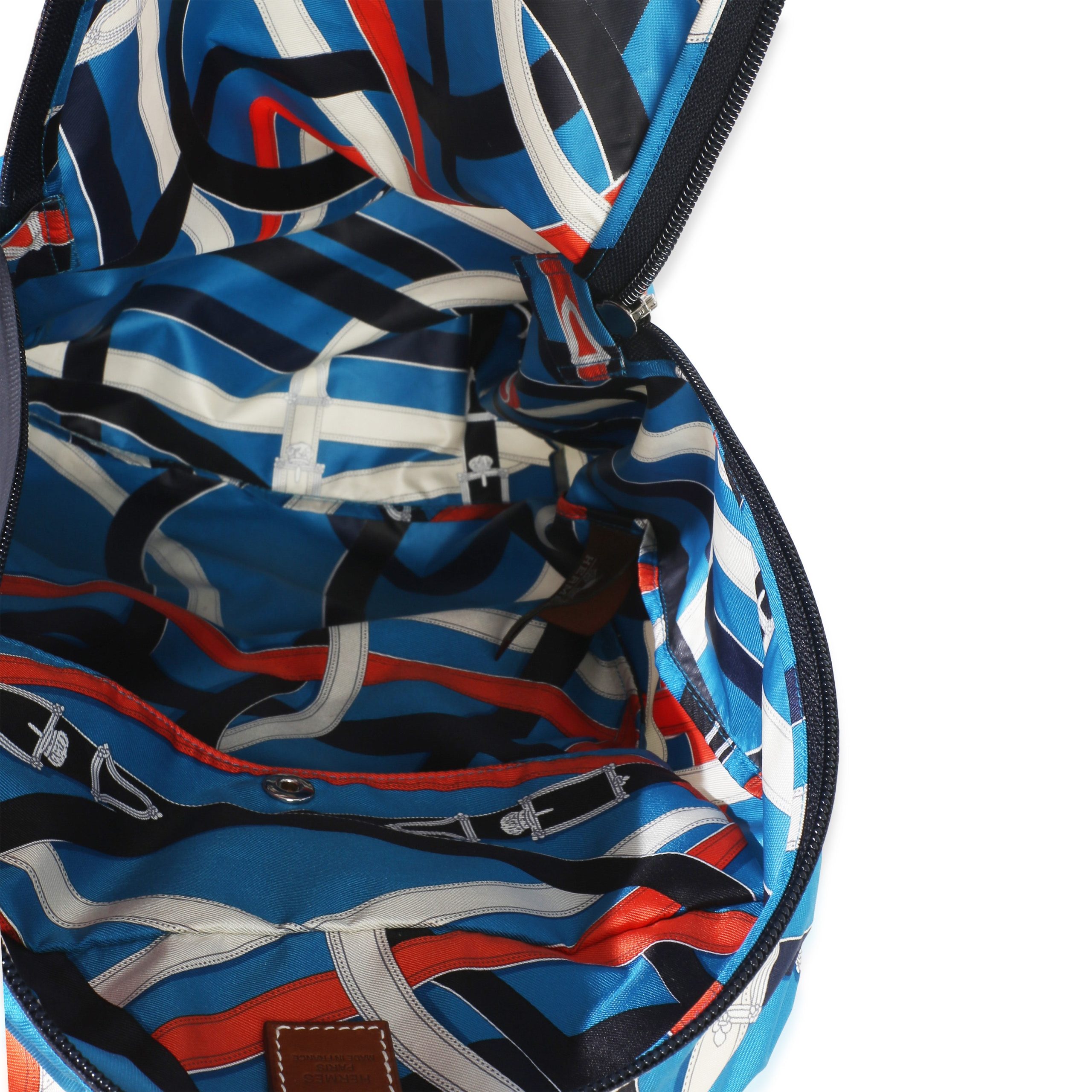 Bleu Zanibar Multicolor Cavalcadour Airsilk Backpack - 图片 8