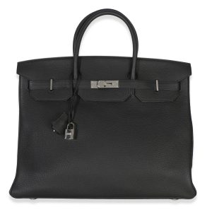 Black Togo Birkin 40 PHW