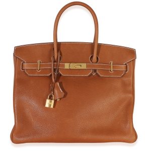 Fauve Barenia Birkin 35 GHW