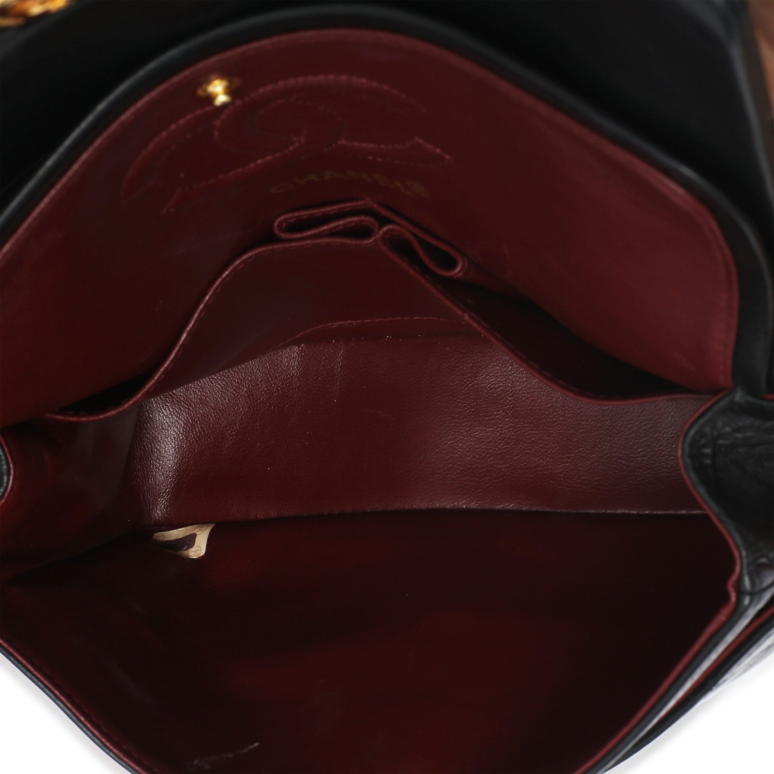 Vintage 24k Black Quilted Lambskin Small Classic Double Flap Bag - 图片 8