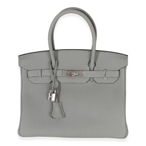 Gris Mouette Togo Birkin 30 PHW