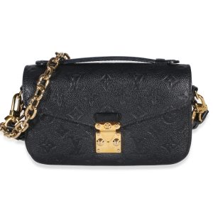 Black Monogram Empreinte Pochette Metis East West