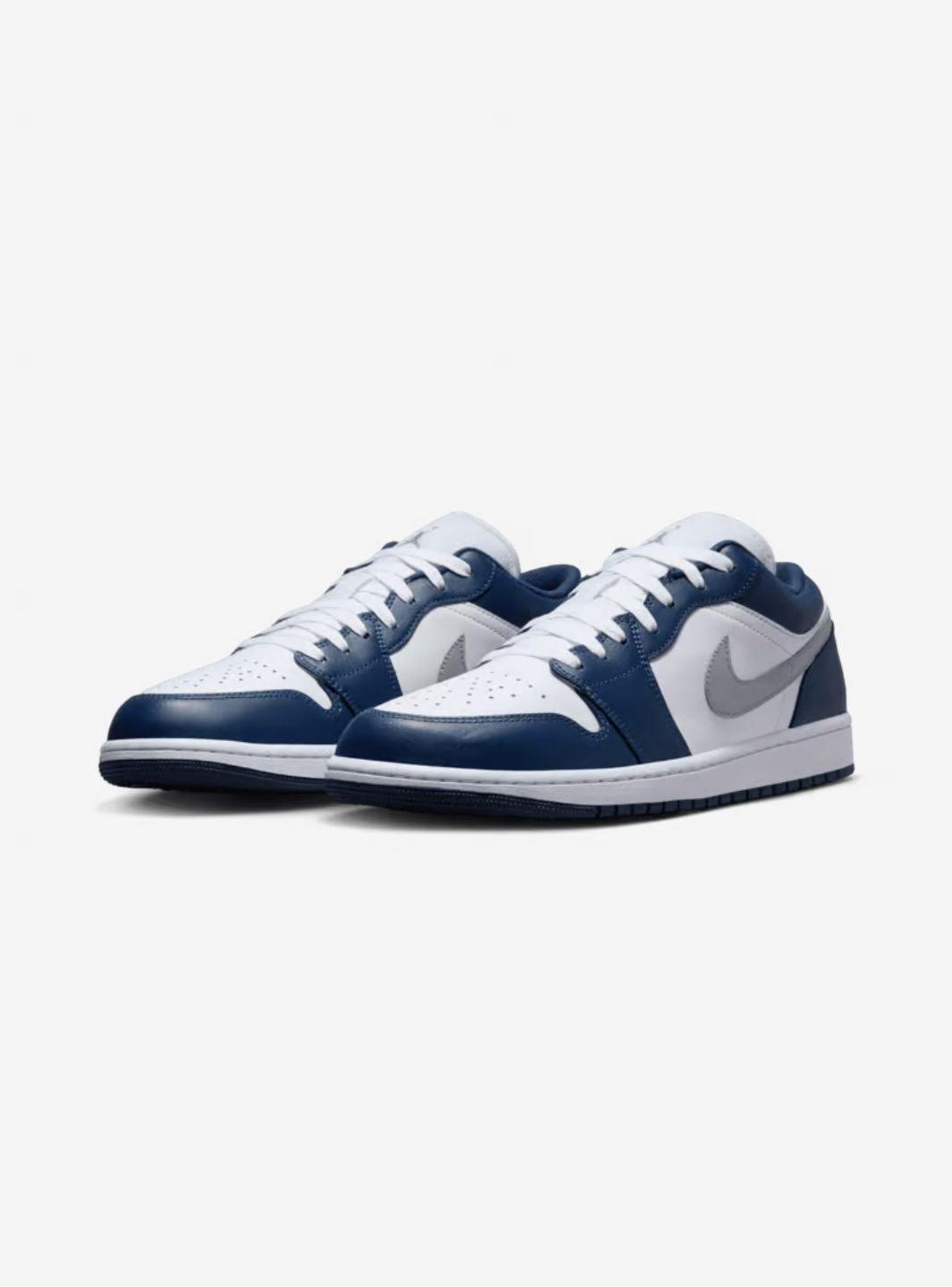 Air Jordan 1 Low Midnight Navy Wolf Grey - 图片 2