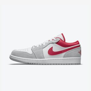 Air Jordan 1 Low SE Light Smoke Grey Gym Red