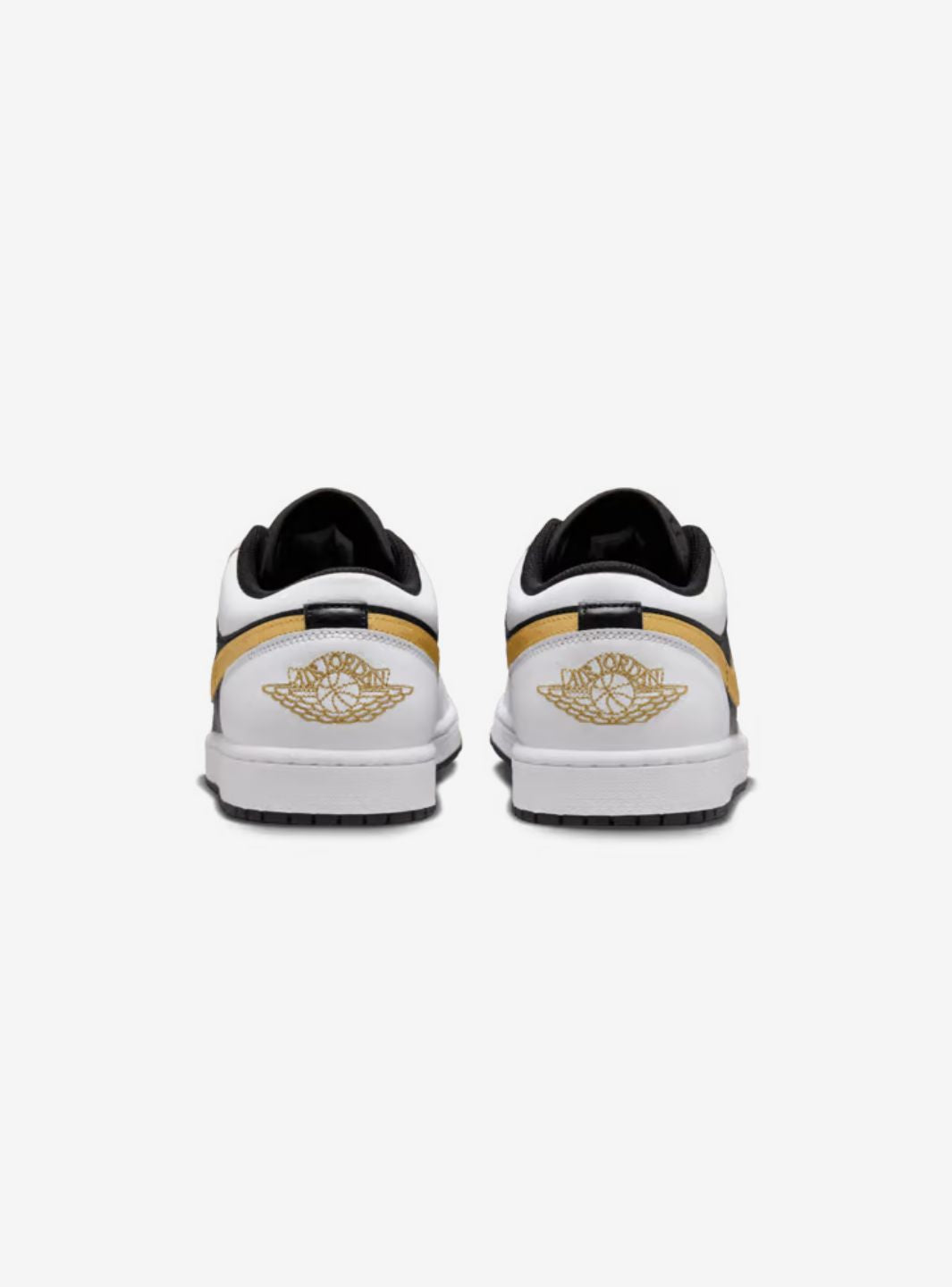Air Jordan 1 Low White Black Metallic Gold Swoosh - 图片 6