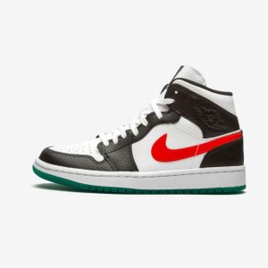Air Jordan 1 Mid Alternate Swooshes Red Yellow