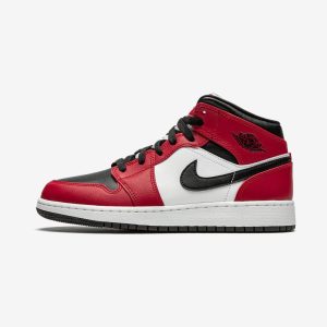 Air Jordan 1 Mid Chicago Black Toe