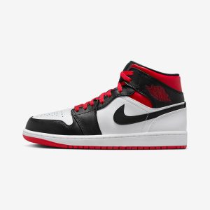 Air Jordan 1 Mid Gym Red Black Toe