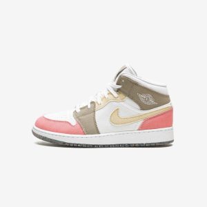 Air Jordan 1 Mid SE Pastel Vivid Green Grind (GS)