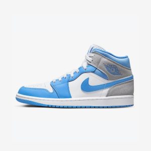 Air Jordan 1 Mid University Blue Grey