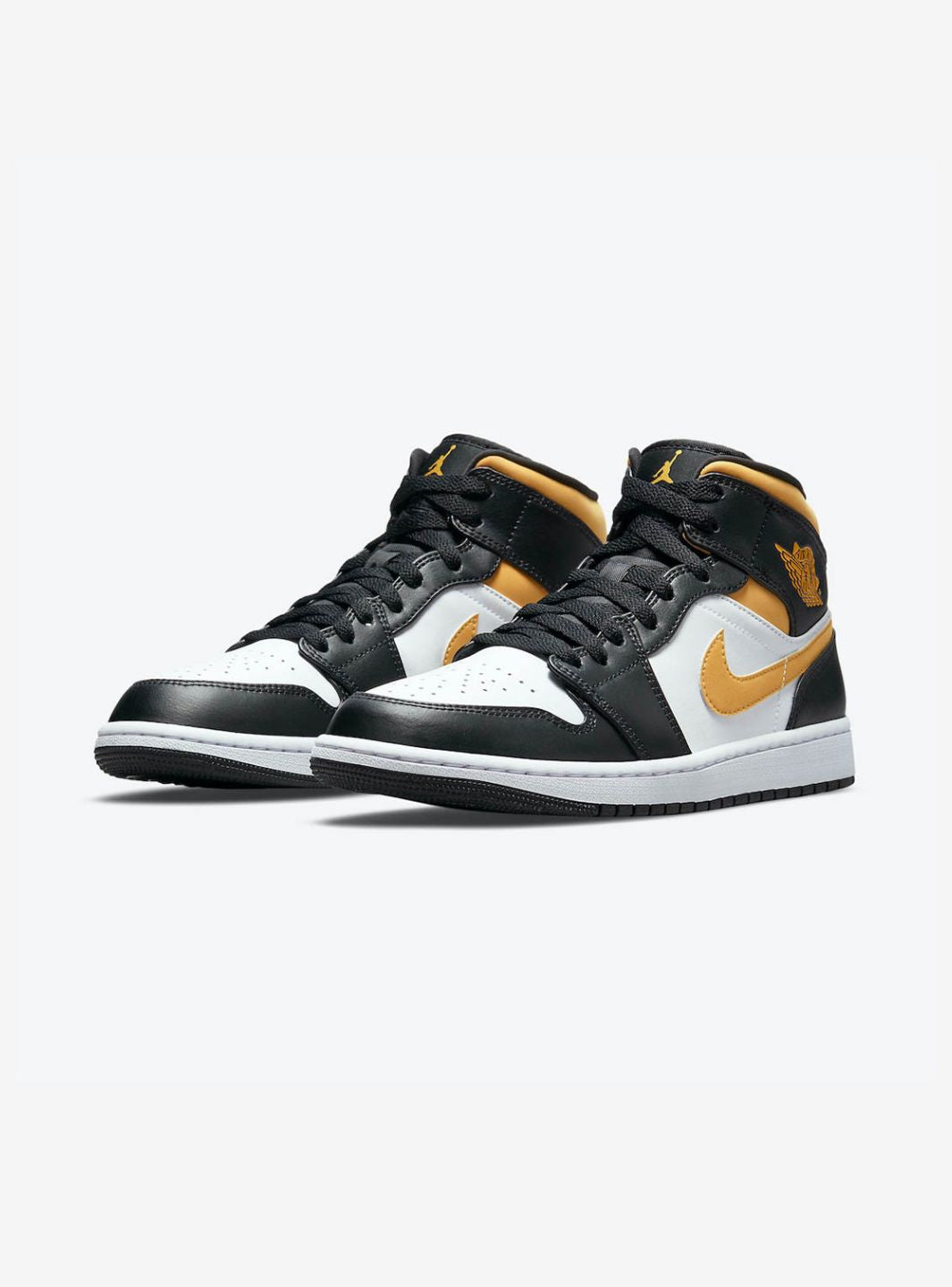 Air Jordan 1 Mid White Pollen Black - Image 2