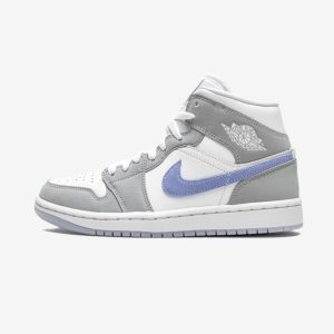 Air Jordan 1 Mid Wolf Grey Aluminum