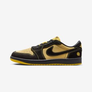 Air Jordan 1 Retro Low OG Quai 54 Black Tour Yellow Red