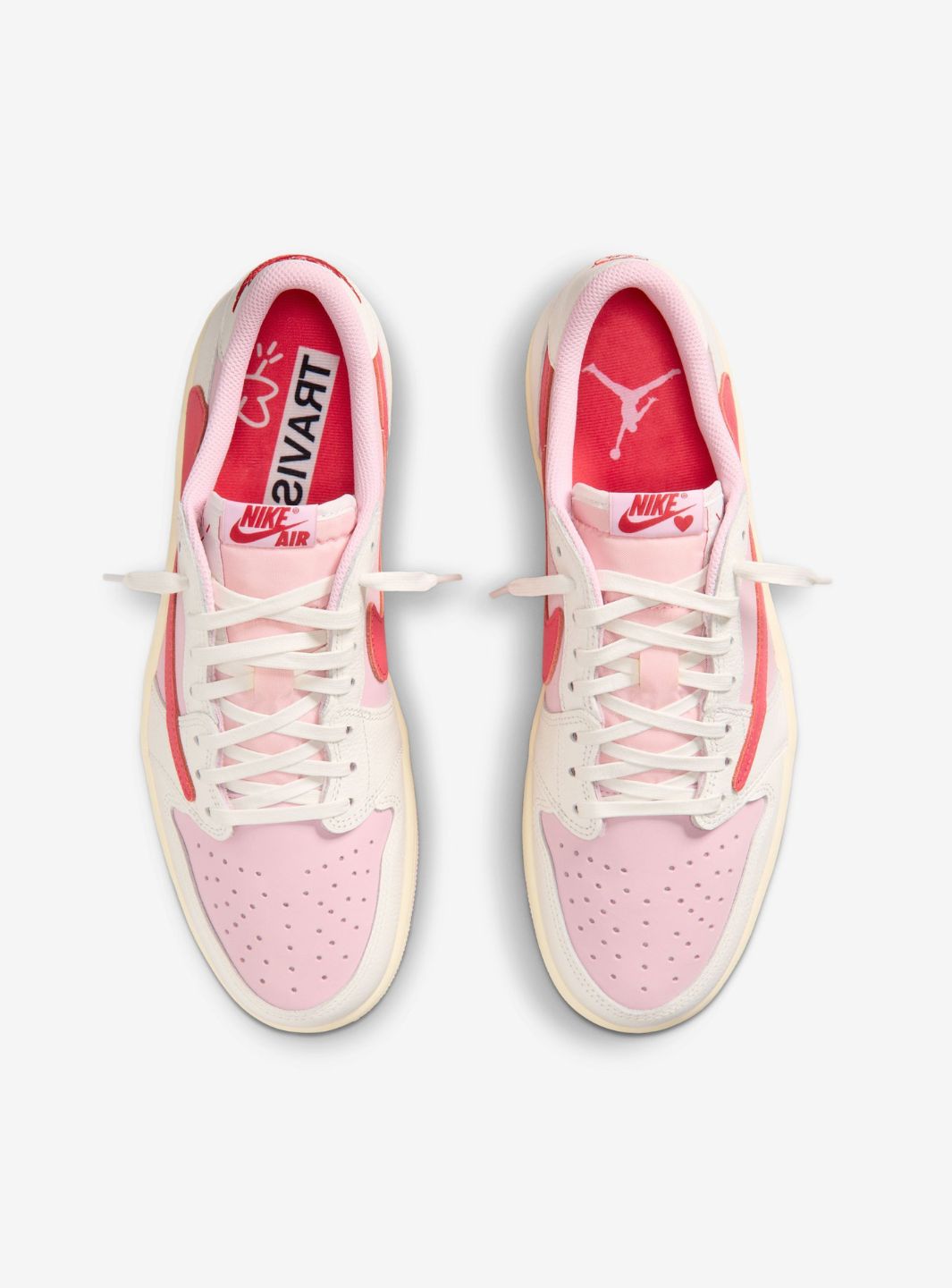 Air Jordan 1 Retro Low OG SP Travis Scott Sail Tropical Pink - 图片 4